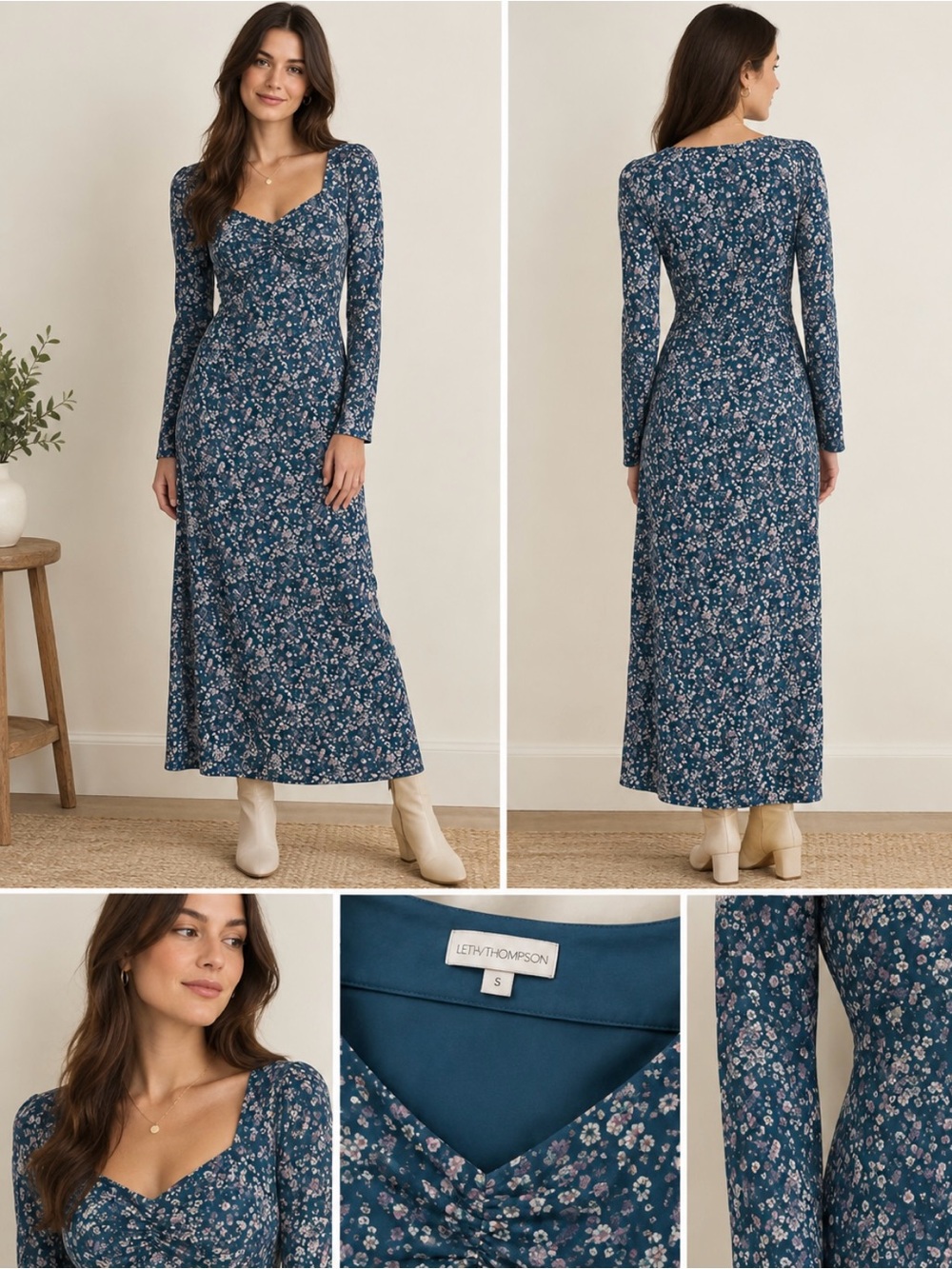 Fall Boho midi dress with 90’s vibe